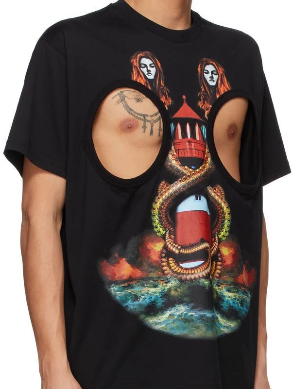 Burberry Mermaid Cut-Out T-Shirt